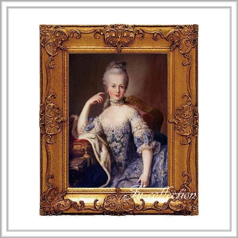 fu-collection】 ヨーロッパ名画 ロココ調 ゴールドダブルフレーム