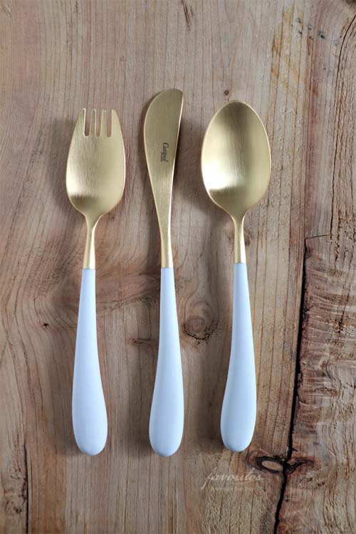 Cutipol（クチポール） ｜ALICE ホワイト×ゴールド 3点セット（子供用