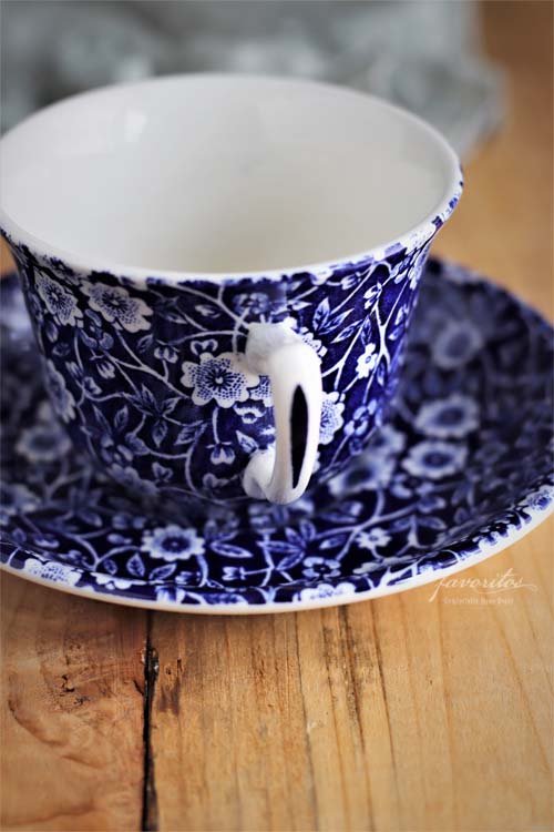 burleigh（バーレイ） ｜ブルーキャリコ カップ＆ソーサー