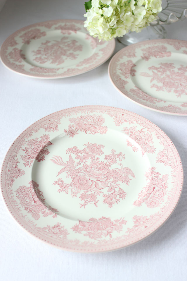 burleigh（バーレイ） ｜ピンク アジアティック フェザンツ プレート(中)