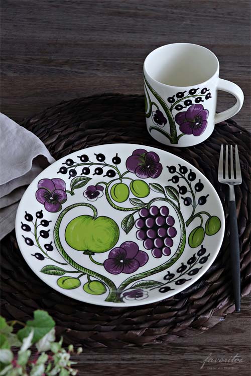 ARABIA（アラビア）｜ パラティッシ プレート 21cm パープル