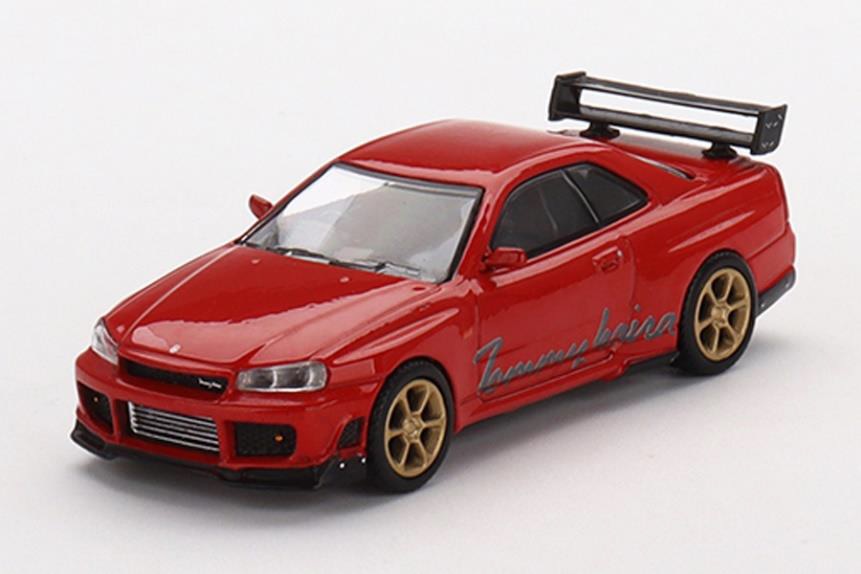 MINI GT1/64 Nissan GT-R R34 トミーカイラ R-z レッド(右ハンドル