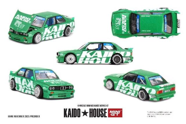 MINI GT 1/64 (ダイキャスト製) BMW M3 Kaido Works V2(左ハンドル)