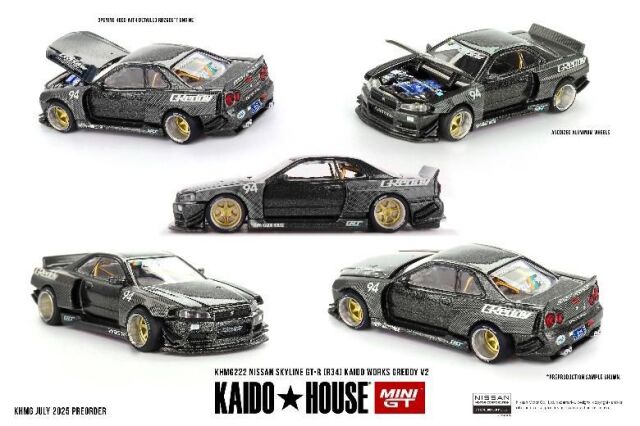 MINI GT 1/64 (ダイキャスト製) Nissan スカイライン GT-R R34 Kaido