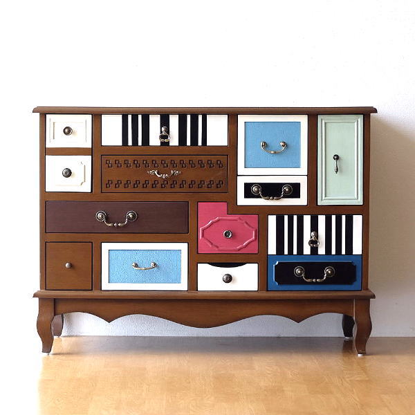 チェスト 木製 おしゃれ アンティーク レトロ 収納家具 リビング収納