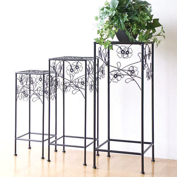 花台 フラワースタンド アイアン セット かわいい アンティーク