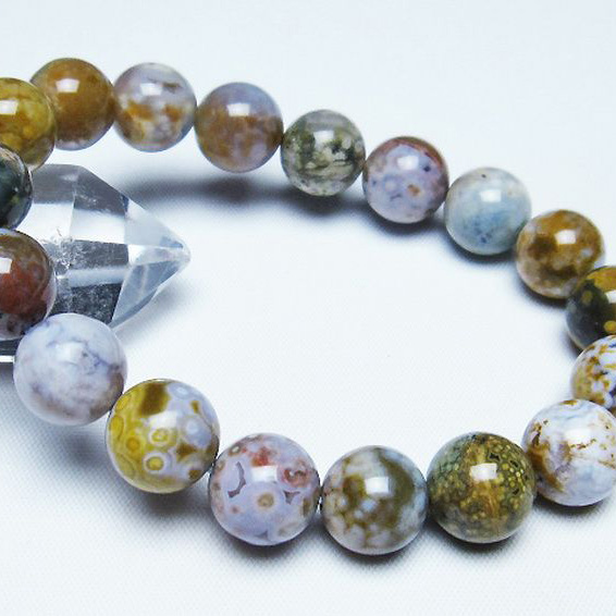 オーシャンジャスパー ブレスレット 12mm [T153-3083]