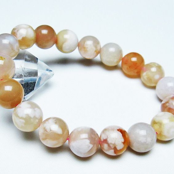 パワーストーン 天然石 桜メノウ チェリーブロッサムアゲート