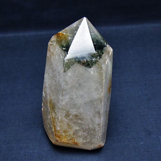 パワーストーン 天然石 ガーデン水晶六角柱[T222-2393]