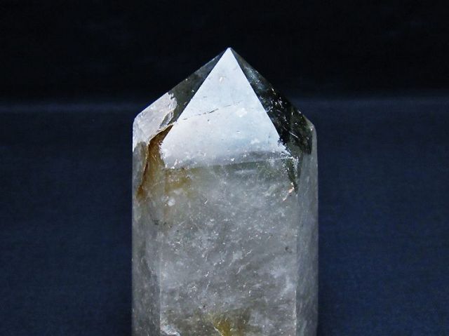 パワーストーン 天然石 ガーデン水晶六角柱[T222-2393]