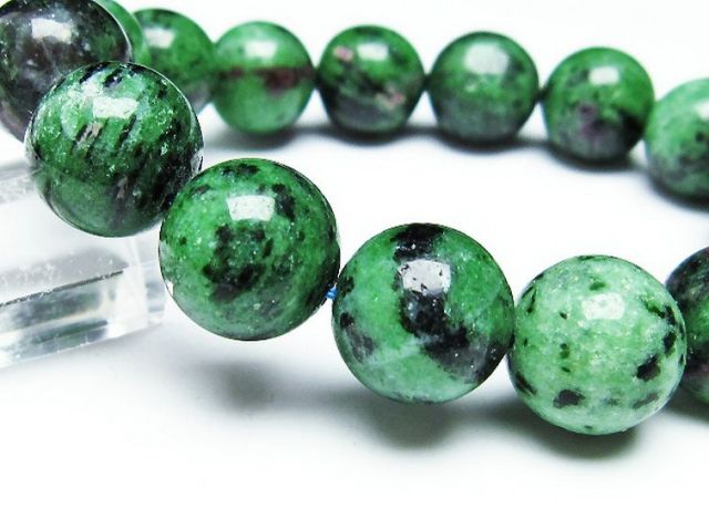 ルビーインゾイサイトブレスレット15mm[T372-2786]