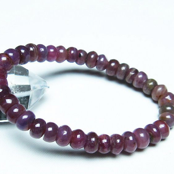 天然石 ルビーブレスレット8mm[T430-4548]