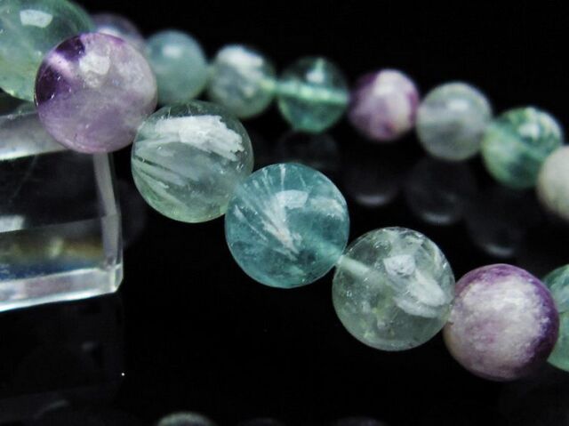 エンジェルフェザー フローライト ブレスレット10mm[T53-4506]