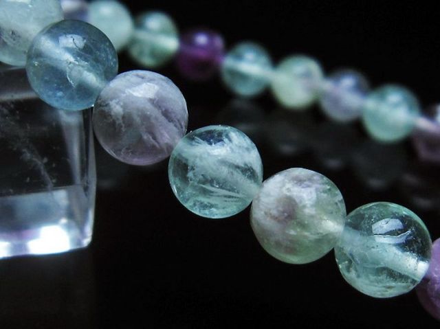 パワーストーン 天然石 エンジェルフェザー フローライト ブレスレット