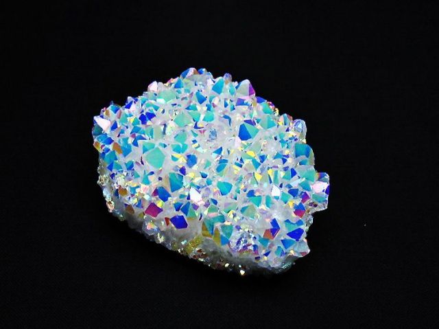 パワーストーン 天然石 レインボーオーラ水晶クラスター[T693-4766]