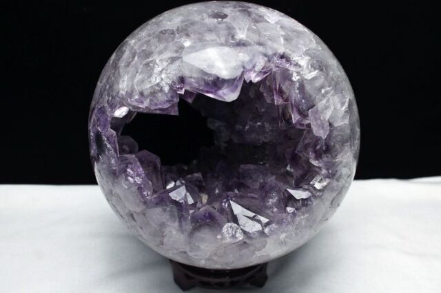 8Kg アメジスト笑口丸玉205mm[T610-11939]