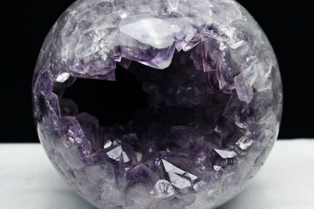 8Kg アメジスト笑口丸玉205mm[T610-11939]