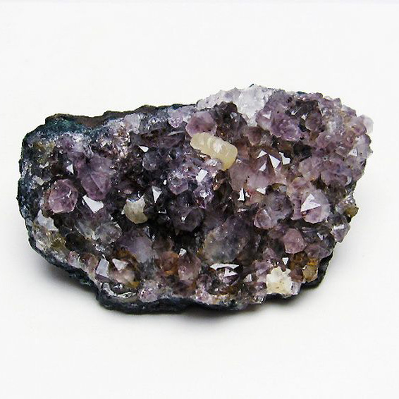 アメジストクラスター カルサイト共生[T749-4101]