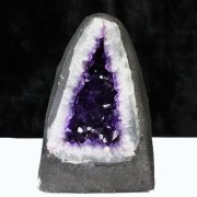 パワーストーン 天然石 アメジスト 観音置物[T42-575]