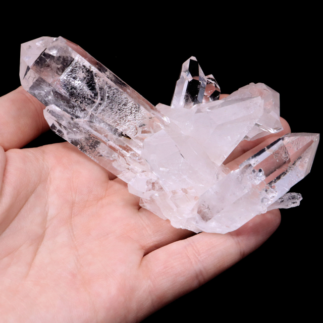 天然 水晶 クラスター 173g ブラジル ゼッカ産 透明感が美しい ゼッカ