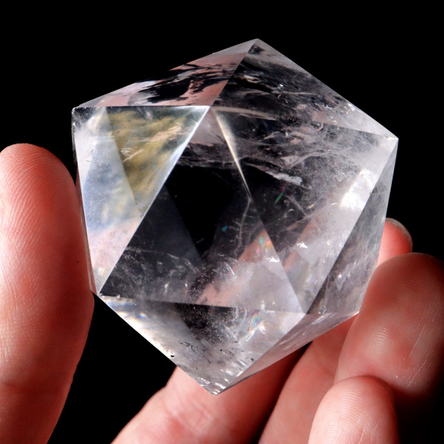 レムリアンシード 正二十面体 虹入り Lサイズ AAA 神聖幾何学 20面体