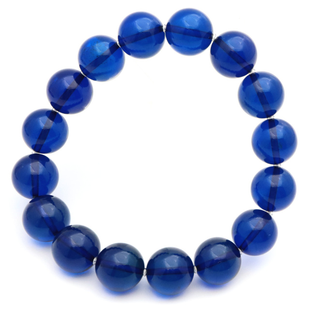 ブルーアンバー ブレスレット 9mm メキシコ産 琥珀 こはく メキシカン