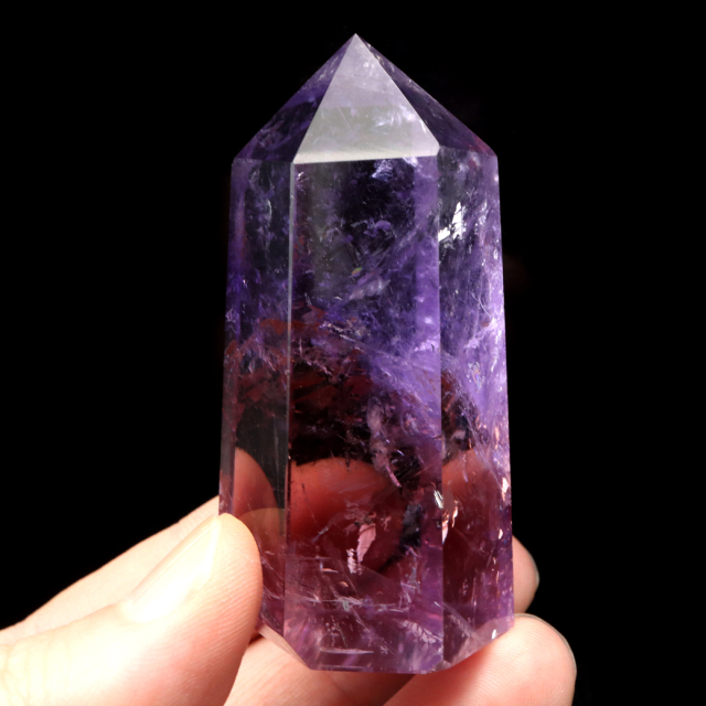 アメトリン 六角柱 ポイント 1点もの ボリビア産 AAA 虹入り