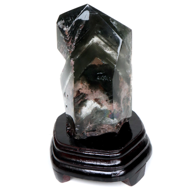 ホワイトファントム クォーツ 千層ガーデン ブレスレット 11.5mm 1点物