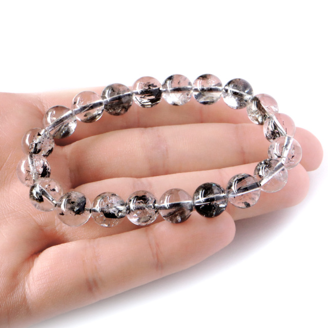 エレスチャル AAAAA ブレスレット 9.5mm ヒマラヤ産 虹入り