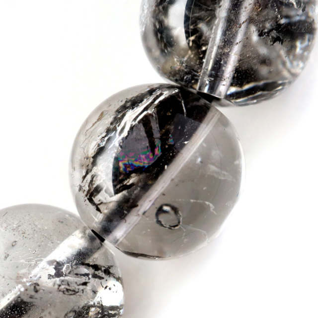 エレスチャル AAAAA ブレスレット 9.5mm ヒマラヤ産 虹入り