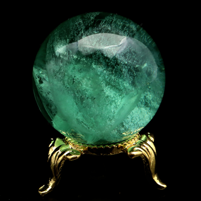 フローライト 置物 九尾の狐 天然石 蛍石 ほたるいし 彫刻 彫り物 九尾