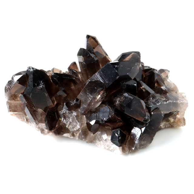 スモーキークォーツ クラスター 天然石 水晶 原石 煙水晶 置き物 335g