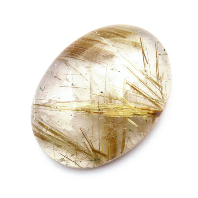 ゴールド ルチルクォーツ ルース 裸石 19.3g AAAAAA 金針 水晶