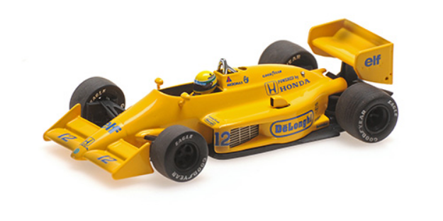 ミニチャンプス 1/43 ロータス ホンダ 99T A.セナ 1987年モナコGP初