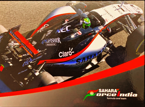 N.ヒュルケンベルグ 直筆サイン入 フォースインディア ドライバー