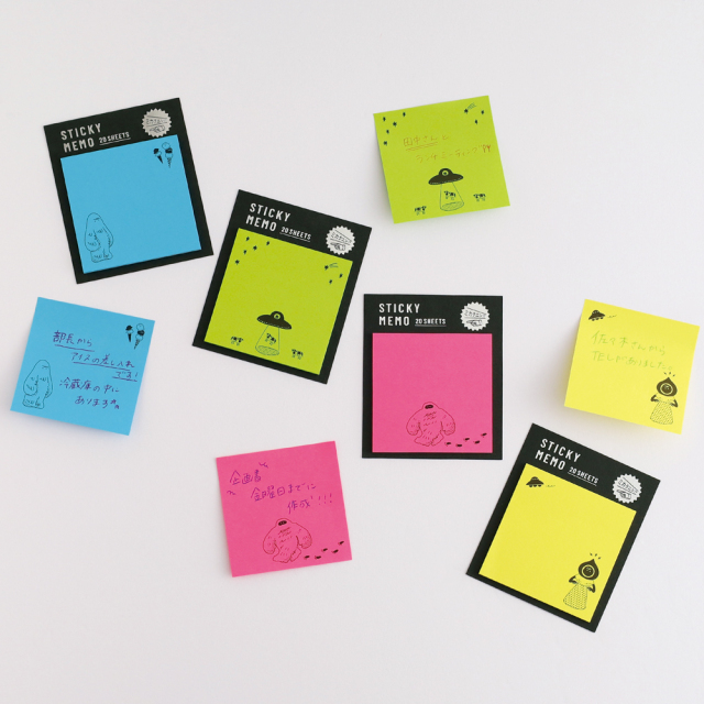 ミカクニン 蛍光ふせん(イエティ) MN-005 | デザインステーショナリー