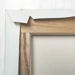 張りキャンバス（綿化繊） 中目 F20 1枚組 [油彩アクリル兼用] 額縁