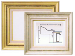 同志舎】油彩額・回廊F6号[油絵・日本画用額縁] 額縁画材ドットコム