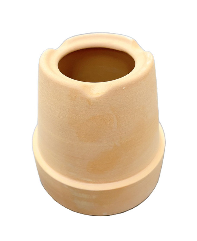 素焼き鉢2.5号 大穴 10枚 輸入品 植木鉢 鉢 蘭 園芸 リメイク鉢