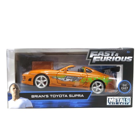JADATOYS 1:24ワイルドスピードダイキャストカー BRIAN'S TOYOTA SUPRA