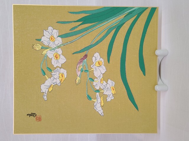 木版画 季節の色紙 和紙処 東堀の紙屋