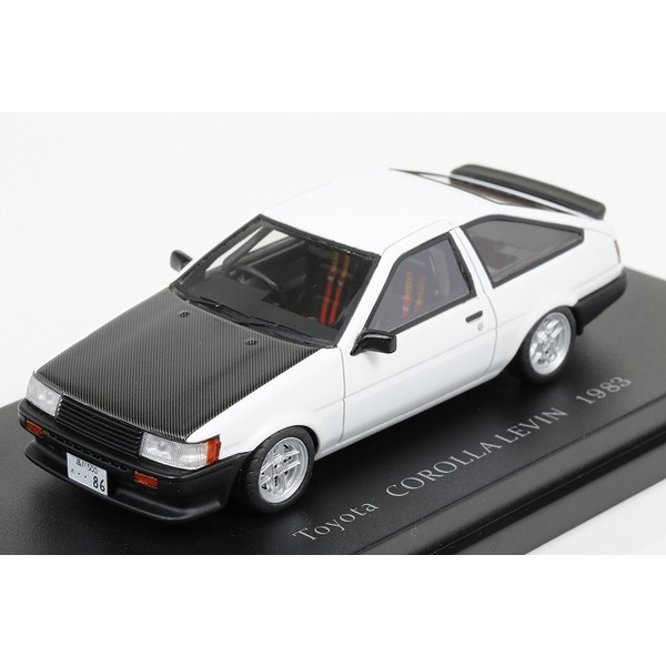 CAM@】 1/43 トヨタ カローラ レビン スポーツカスタム仕様 ホワイト