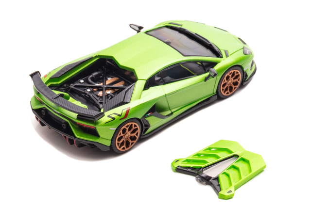 HUNG HING TOYS 1/64 Lamborghini AVENTADOR SVJ (Green Metallic