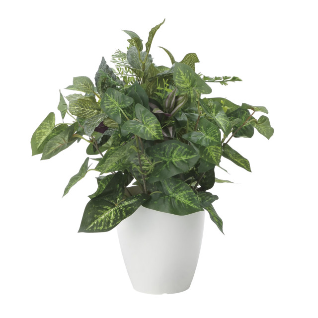 光触媒 光の楽園アイビーポット【インテリアグリーン 人工観葉植物