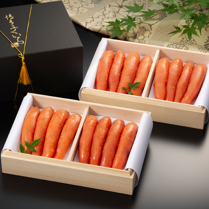 二段桐箱入り辛子明太子（1kg） 株式会社 博多ふくいち