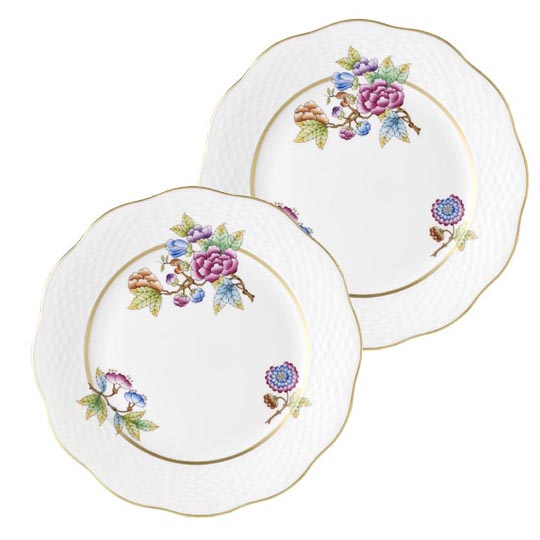 ヴィクトリア・ゴールド] デザートプレート ペア