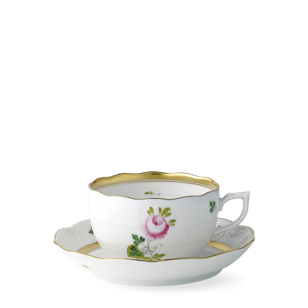 予約商品＊ [ウィーンの薔薇・ゴールド] ティーカップ＆ソーサー ※2026