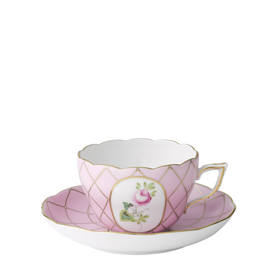 メモリアルローズ] 兼用カップ&ソーサー