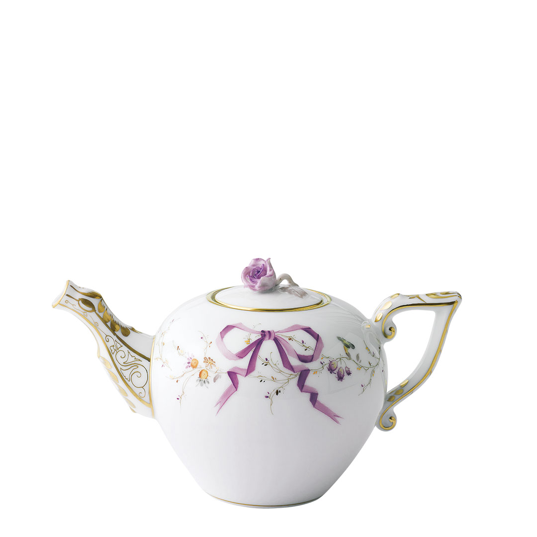 ヘレンドリボン・ライラック] ミニティーポット