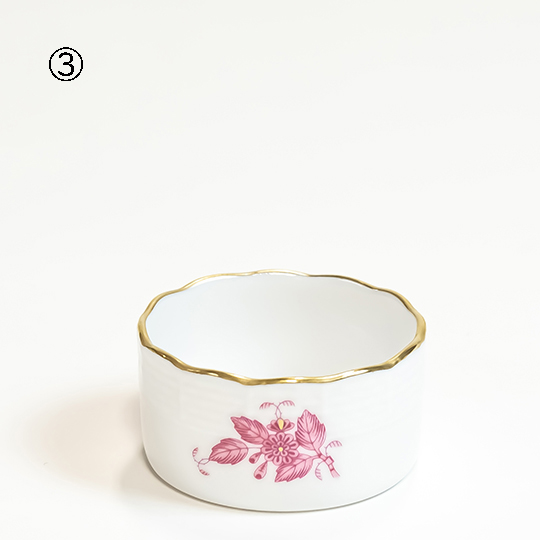 アポニー・ベビーピンク] 豆皿3個セット